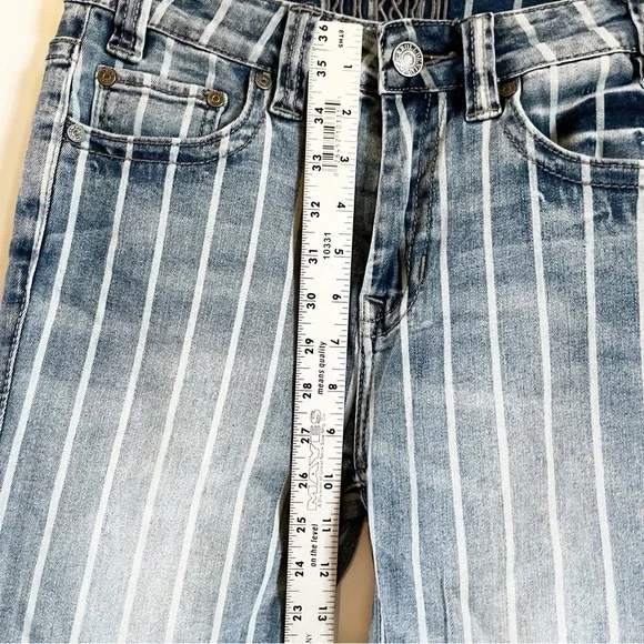 Rock and Roll Denim Pin Stripe Flare Jeans - Picture 11 of 16